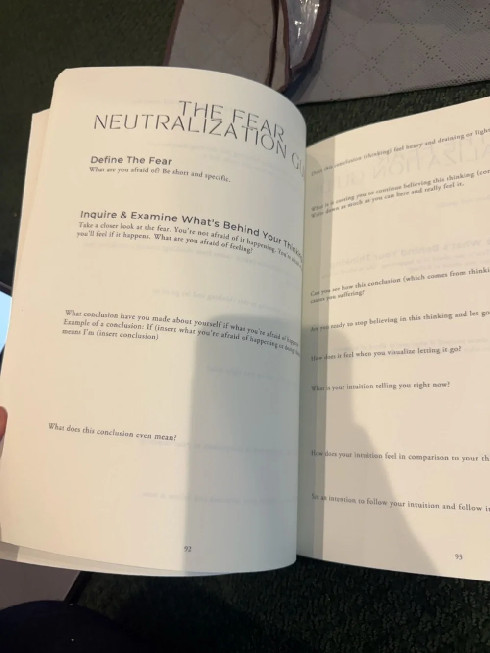 Healing Anxiety & Overthinking Journal & Workbook — White